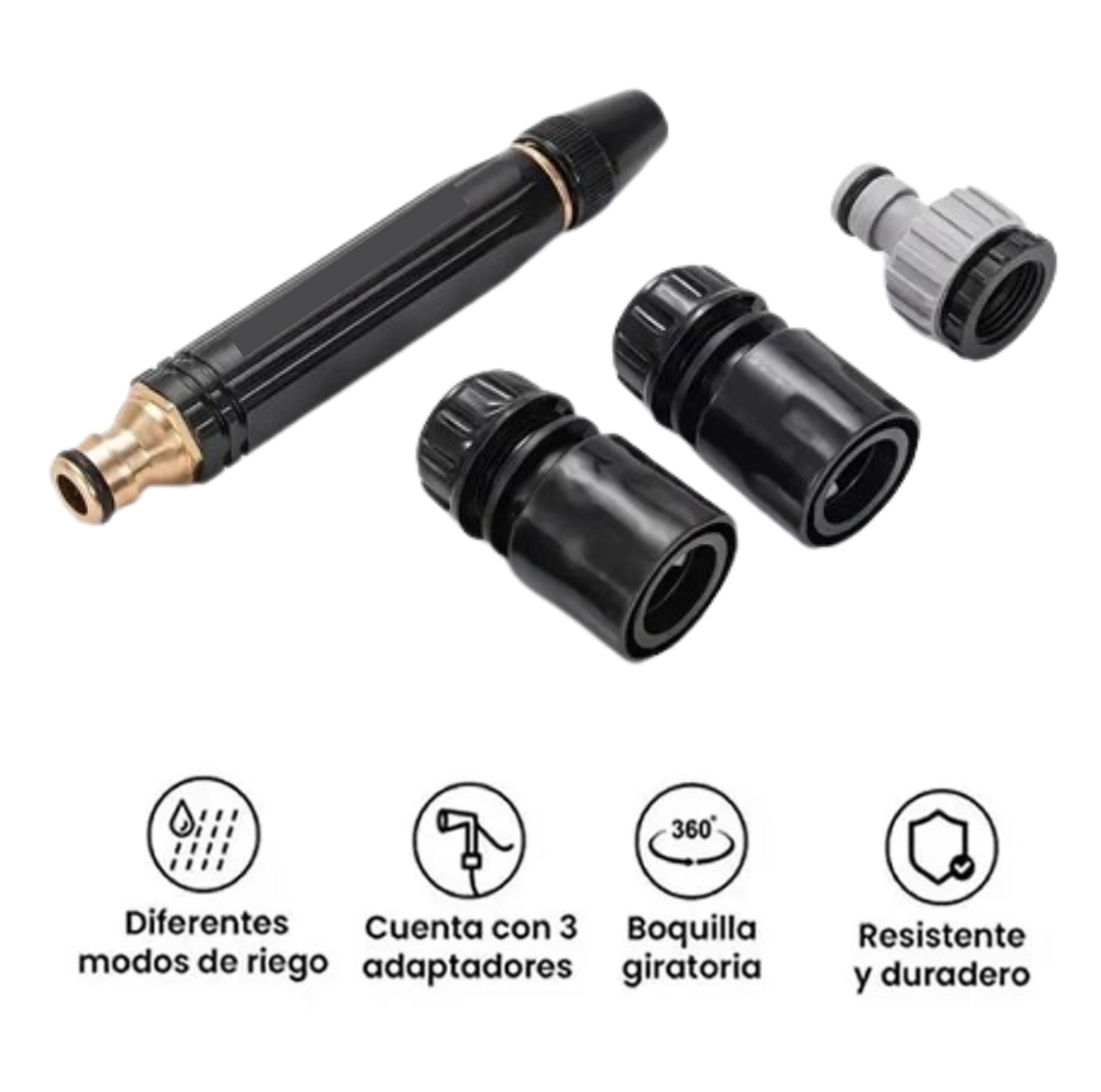 Miniatura 2 de Boquilla de manguera rociador 3 chorros